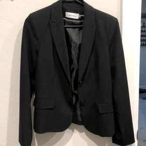 Calvin Klein black suit jacket size 6